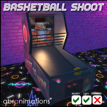 Second Life Marketplace - Basketball Shoot Arcade Game by Abranimations
